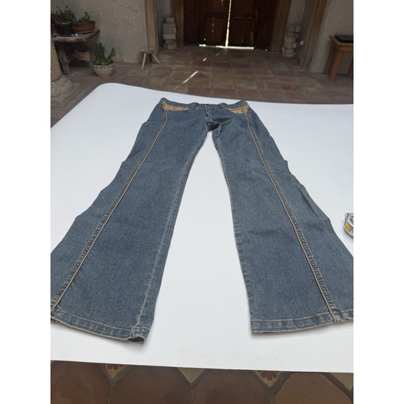 RARE Playboy Women Jeans Size 5 Y2K Vintage Coquette Western - Picture 3 of 14